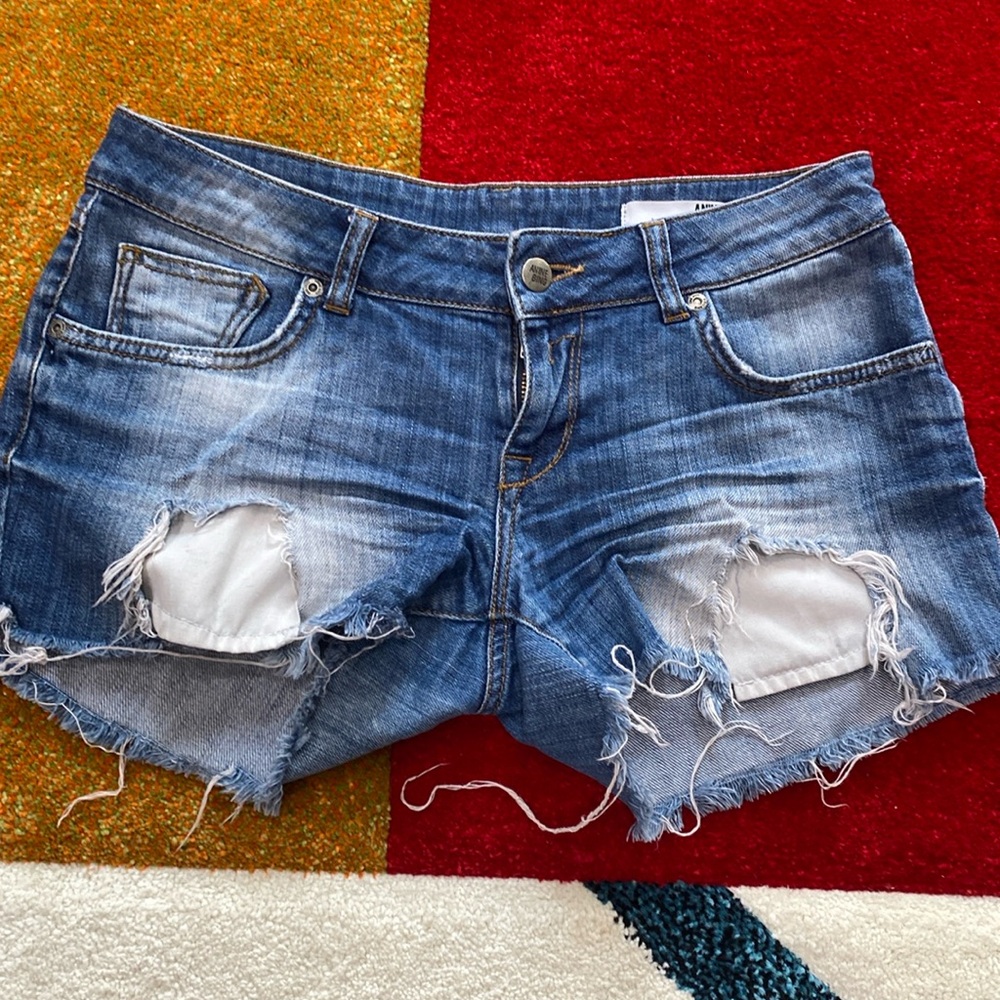 Anine Bing denim shorts size 28